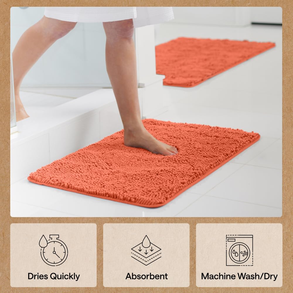 Chenille collection coordinates with lid covers and contour rugs for cohesive styling.