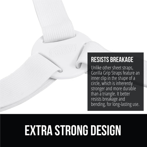 GORILLA GRIP circular clip design for durable sheet support