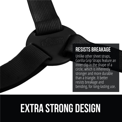 Circular clips provide durable strength, less prone to snapping than triangle designs.