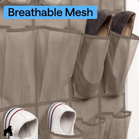 Gorilla Grip breathable mesh pockets reduce dust and odor buildup