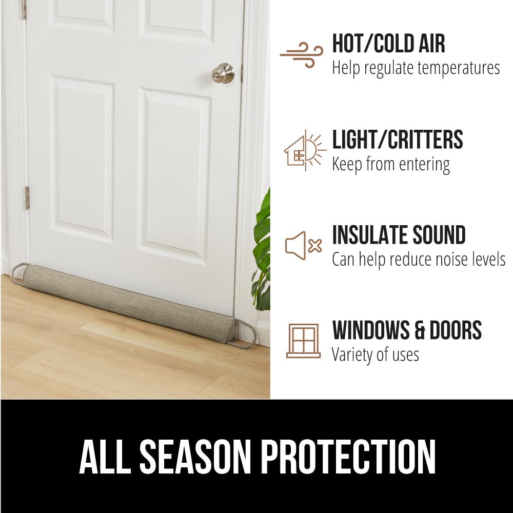 Insulation seal demonstrates year-round protection against drafts with Gorilla Grip.