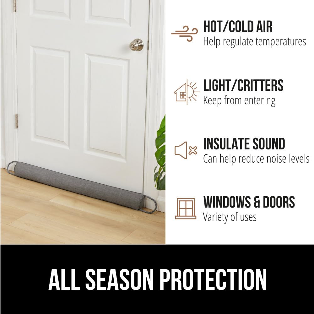 Gorilla Grip installation-ready stopper with easy-pull handles for storage