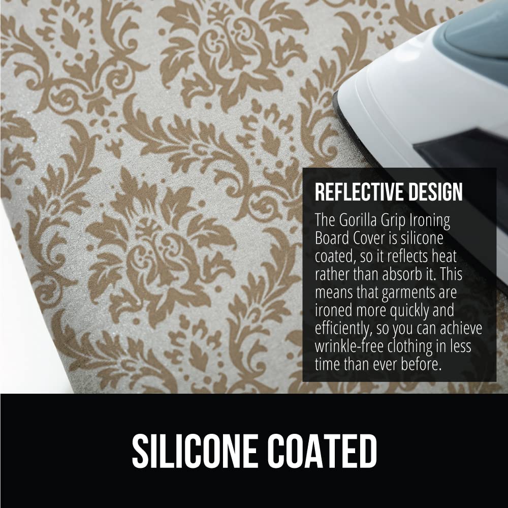 GORILLA GRIP elastic edges keep the cover securely in place during use