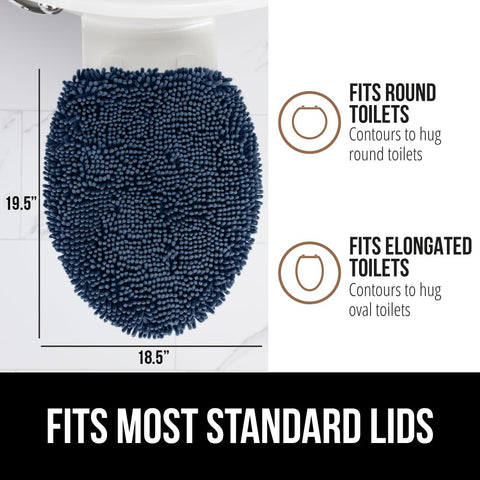 GORILLA GRIP elastic edges create a secure, snug fit.