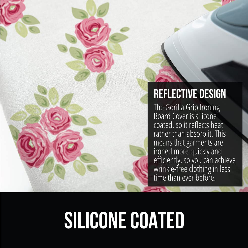GORILLA GRIP extra thick padding protects fabrics from board texture.