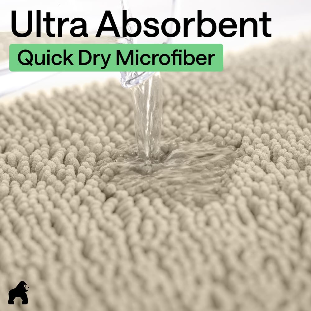 GORILLA GRIP fade-resistant rug withstands frequent washing