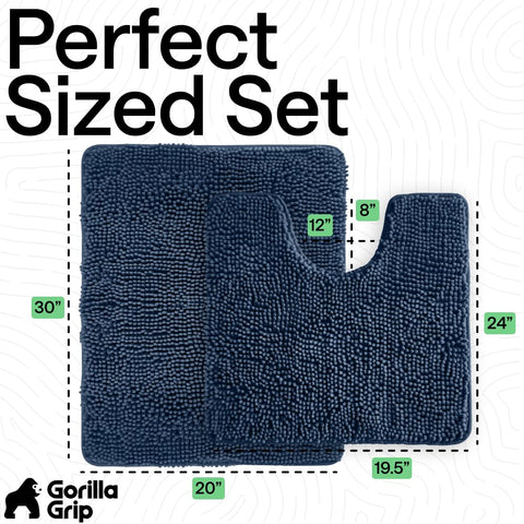 GORILLA GRIP quick-drying fabrics for reusable bathroom rug