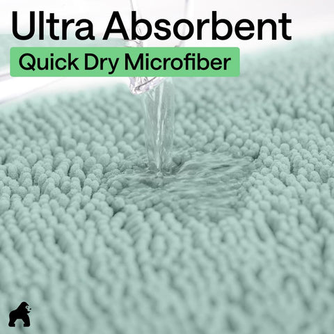 Seablue Gorilla Grip microfiber rug dries quickly after use