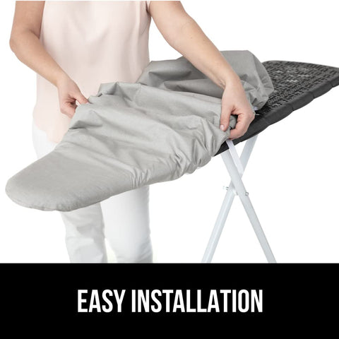 GORILLA GRIP fits standard ironing boards measuring 18x49 inches.