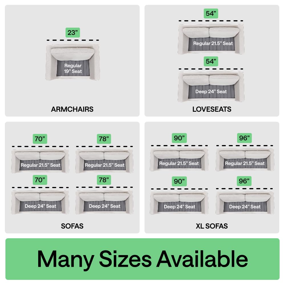 GORILLA GRIP foldable and stackable design fits loveseats and small sofas
