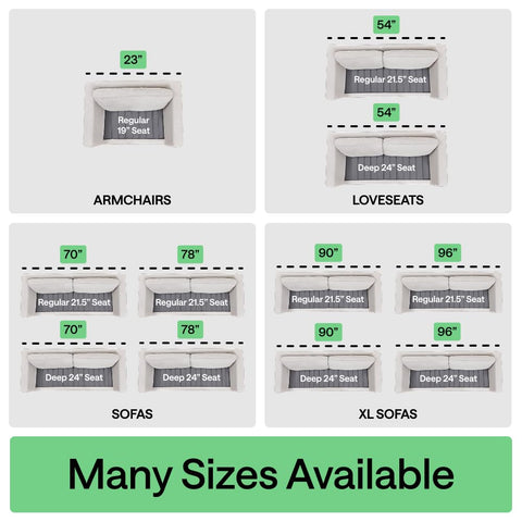 GORILLA GRIP foldable and stackable design fits loveseats and small sofas