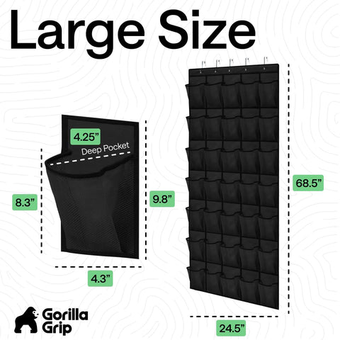 Gorilla Grip foldable, portable design for travel or quick storage.