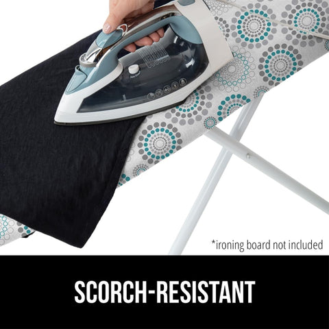 Gorilla Grip silicone coating reflects heat to help irons glide smoothly.
