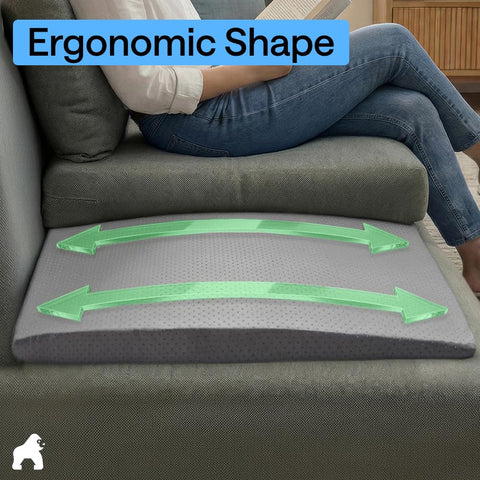 GORILLA GRIP high rebound foam resists sagging and maintains shape over time.