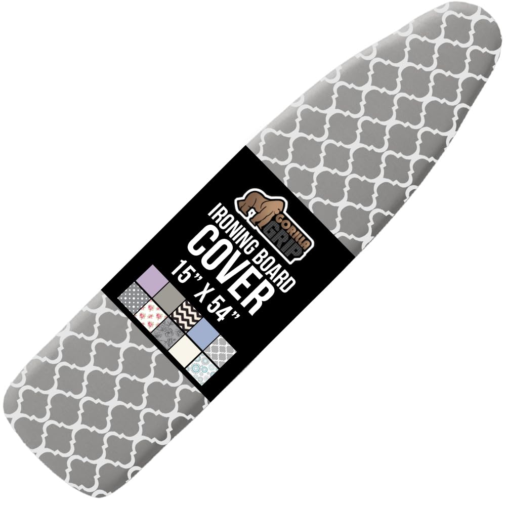 Gorilla Grip ironing cover with silicone coating for faster, smoother ironing.