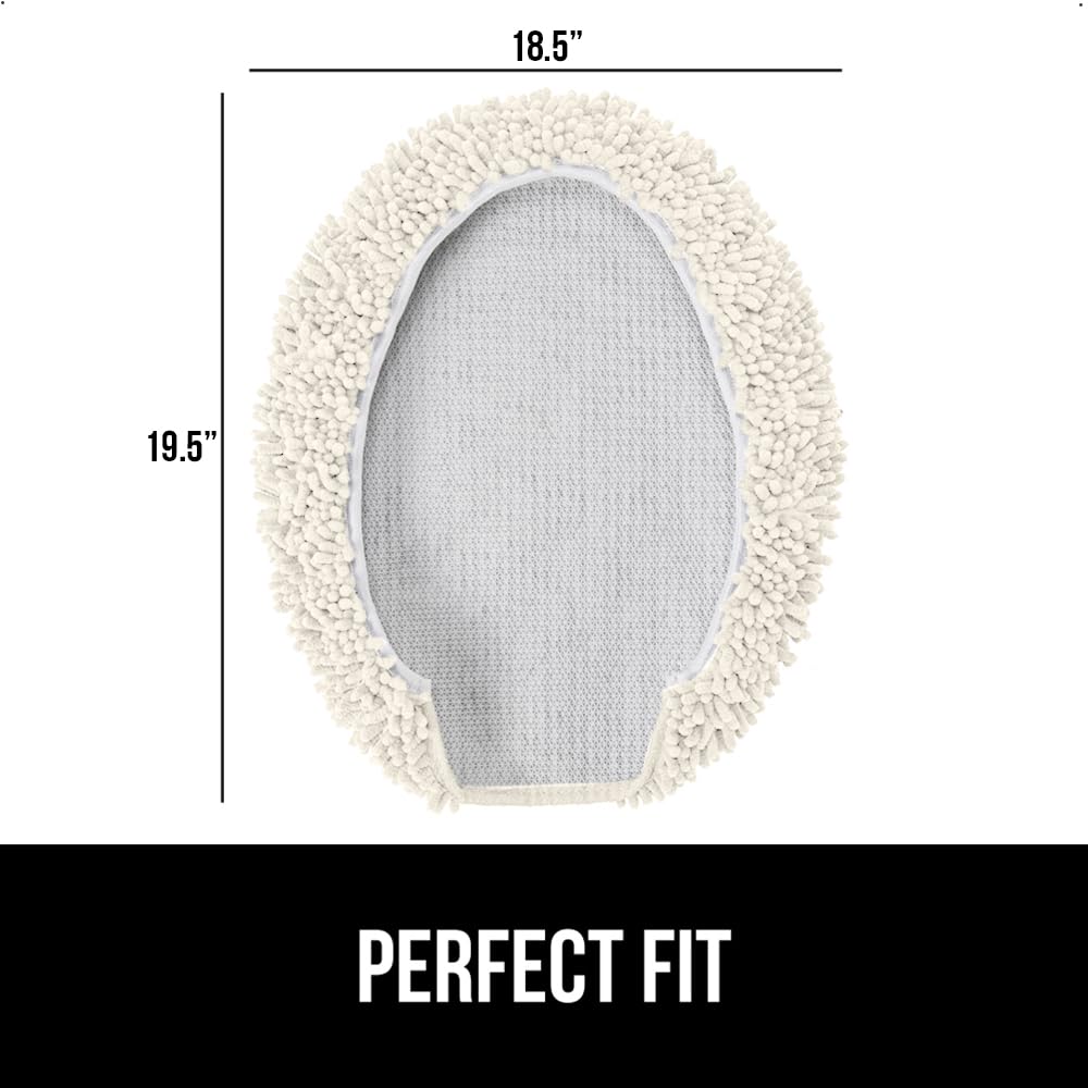Gorilla Grip lid cover sized 19.5 by 18.5 inches fits most lids.