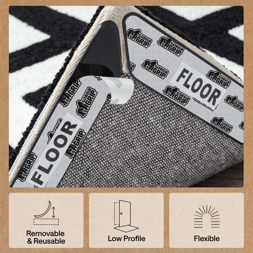 GORILLA GRIP low-profile flexible pads stay comfortable underfoot