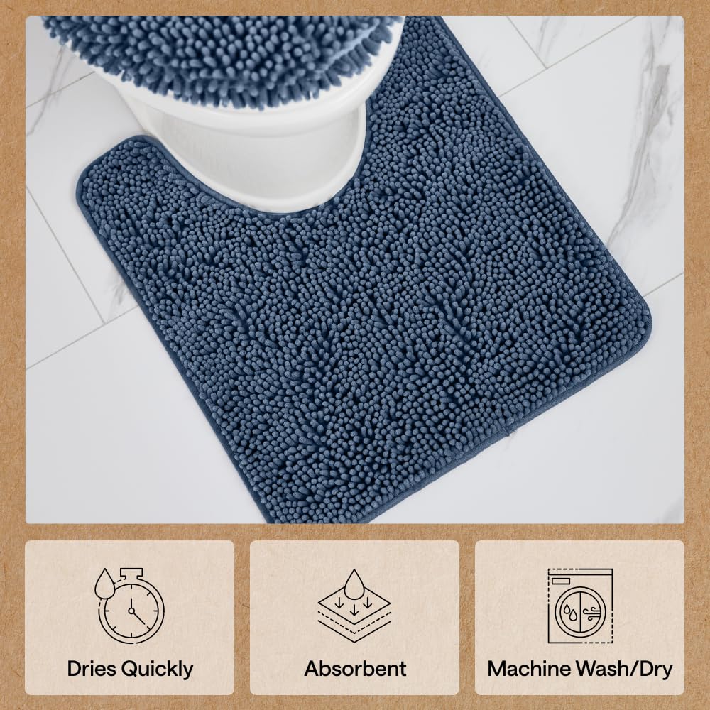 Gorilla Grip machine-washable rug simplifies weekly cleaning.