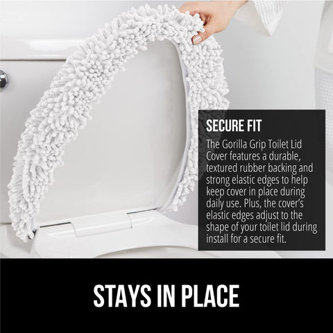 GORILLA GRIP machine-washable chenille for easy cleaning and color retention.