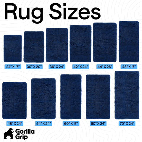 Gorilla Grip machine washable for easy cleaning and quick drying.
