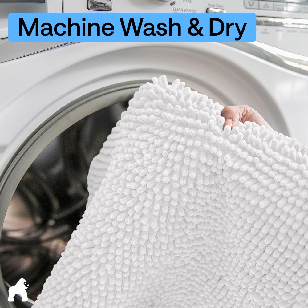 GORILLA GRIP matching-chenille-collection shows cohesive bathroom decor options