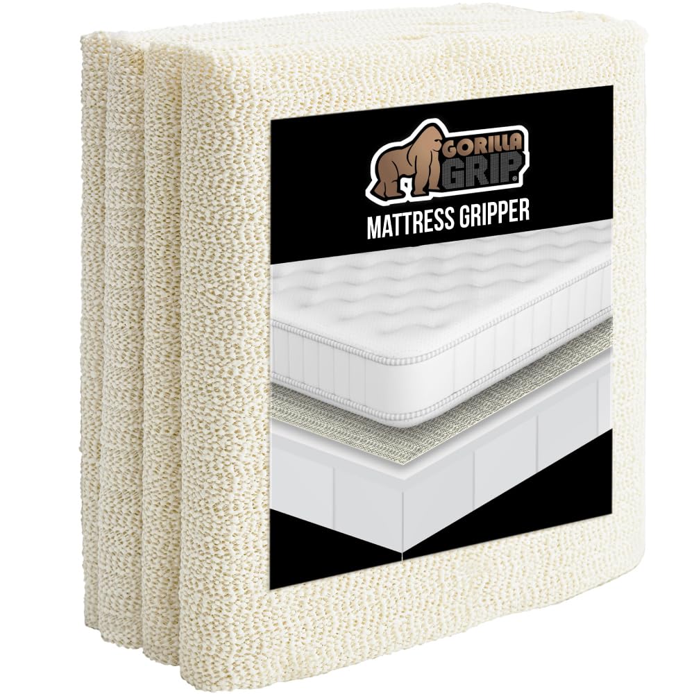 Gorilla Grip Mattress Gripper with dual grip stabilizes heavy mattresses for a secure night