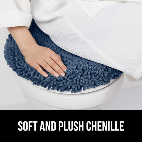 GORILLA GRIP navy chenille close-up shows ultra-soft texture.