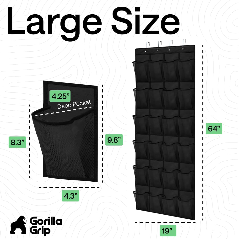 GORILLA GRIP no hardware required for easy door installation