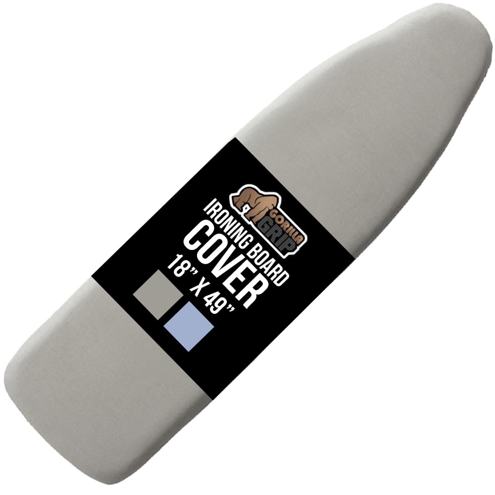 GORILLA GRIP original cover with silicone coating for smoother ironing and faster wrinkle relief.