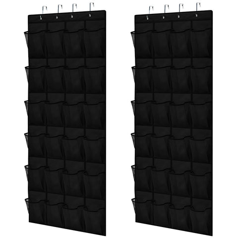 GORILLA GRIP over-the-door shoe organizer 2-pack hanging neatly for shoes and accessories