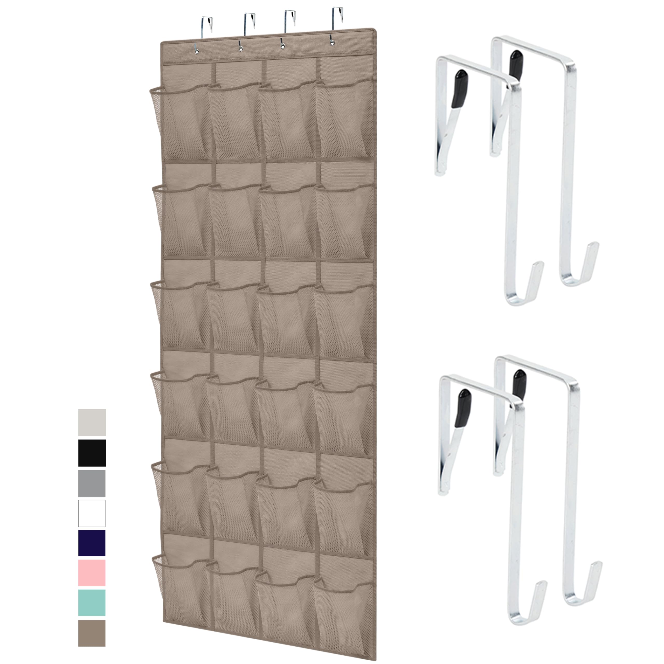 GORILLA GRIP over-the-door organizer with 35 mesh pockets for easy access