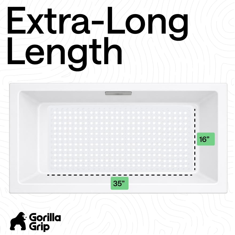 GORILLA GRIP pebble texture provides a gentle, massage-like sensation underfoot.