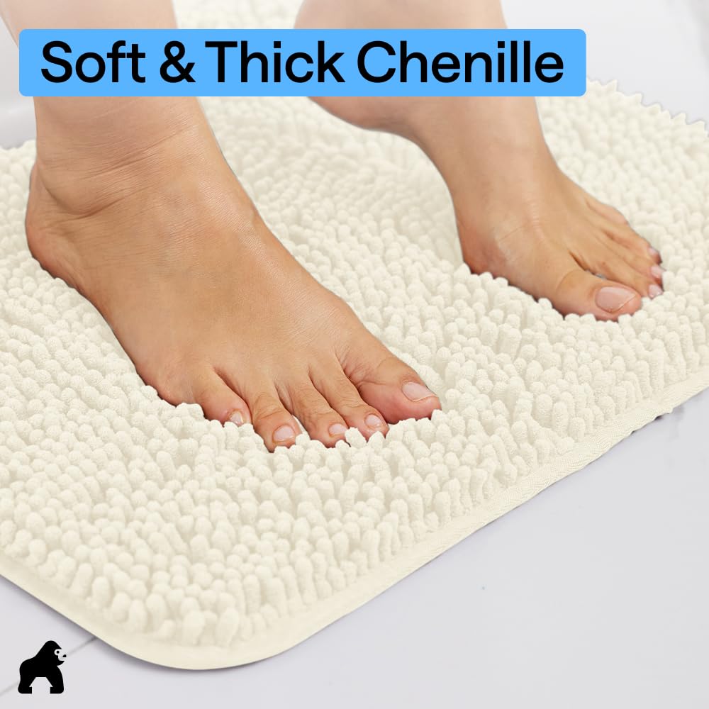 Gorilla Grip Plush fast-drying microfiber helps keep floors dry