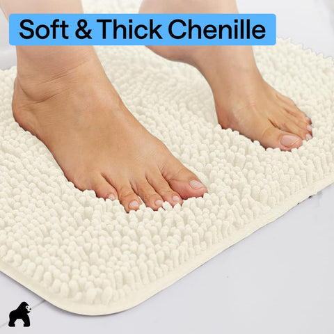 Gorilla Grip Plush fast-drying microfiber helps keep floors dry