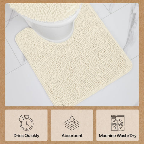 Gorilla Grip Plush machine washable rug for simple care