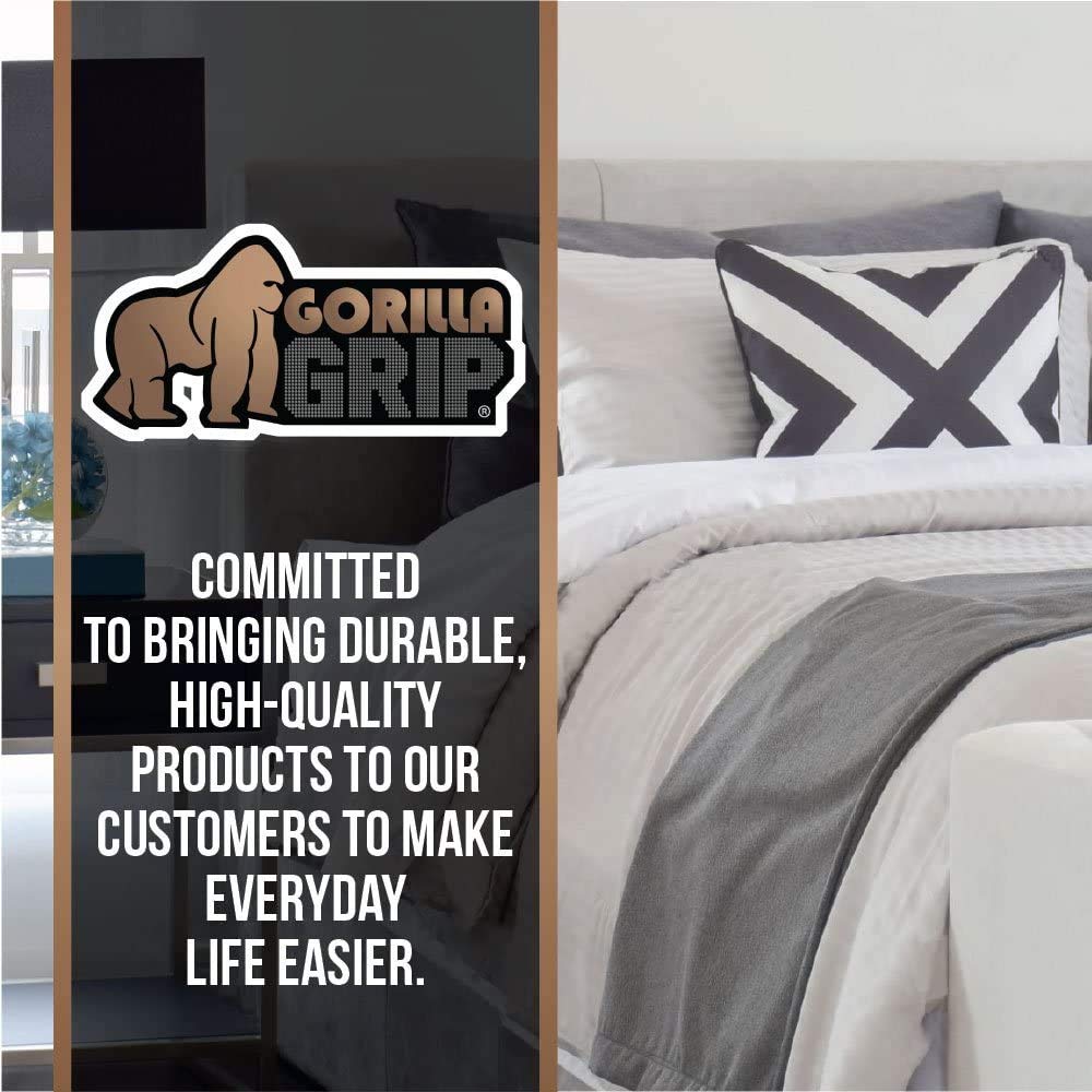 Queen-size GORILLA GRIP used on a large bed setup