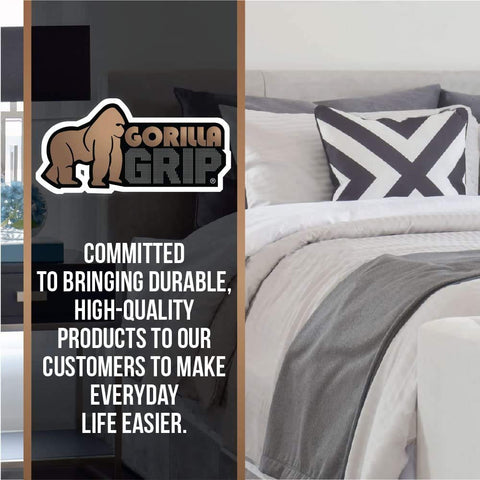 Queen-size GORILLA GRIP used on a large bed setup