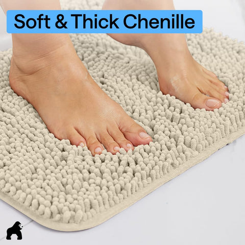 GORILLA GRIP quick-dry microfiber keeps bathroom tidy and dry