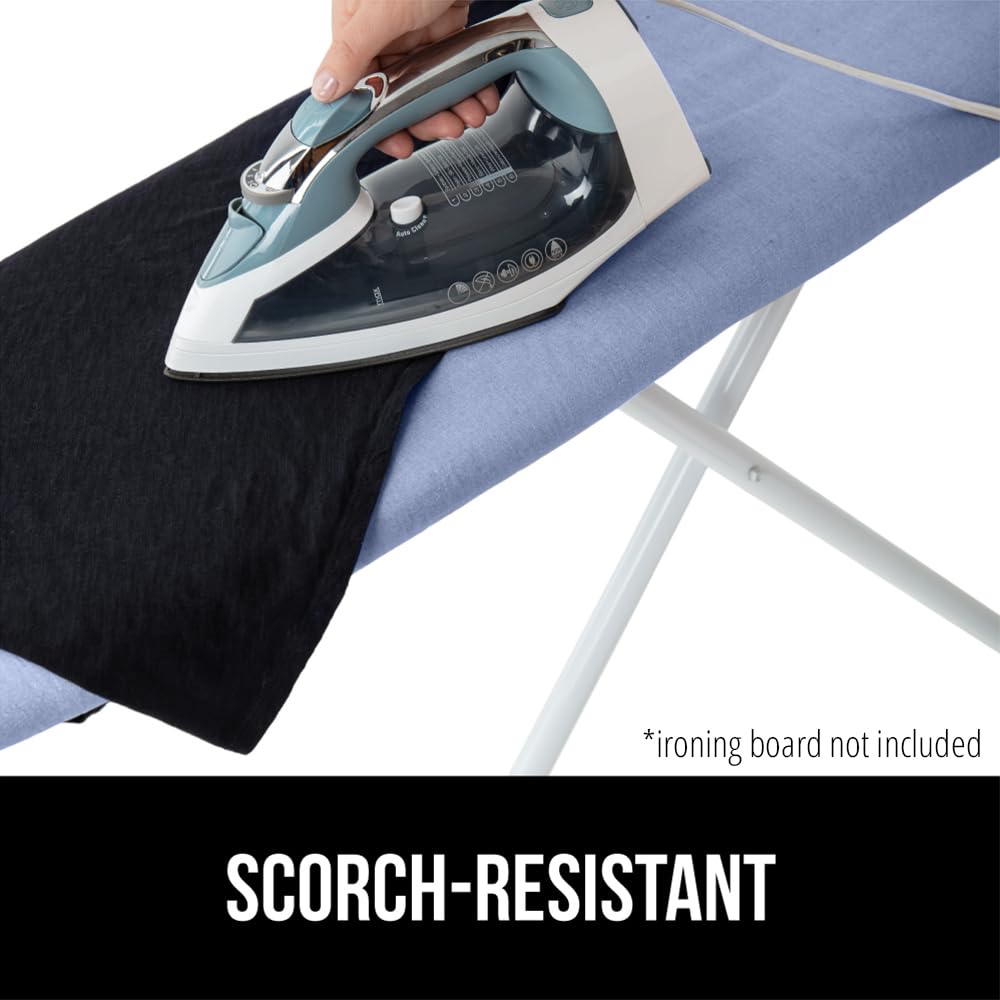 GORILLA GRIP silicone-coated surface reflects heat for quicker, smoother ironing