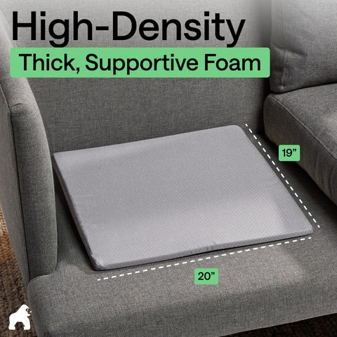GORILLA GRIP removable cover protects the foam and cleans easily.