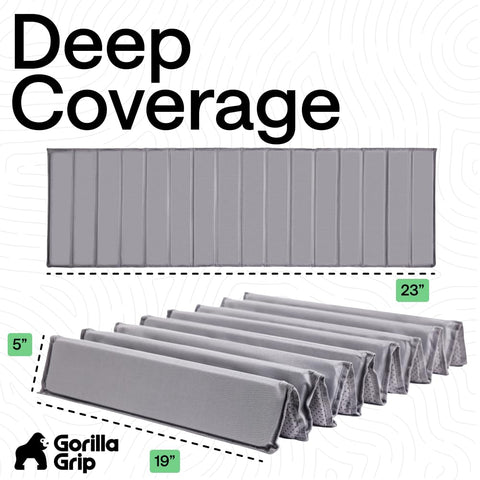 GORILLA GRIP rounded corners protect cushion covers from tearing.