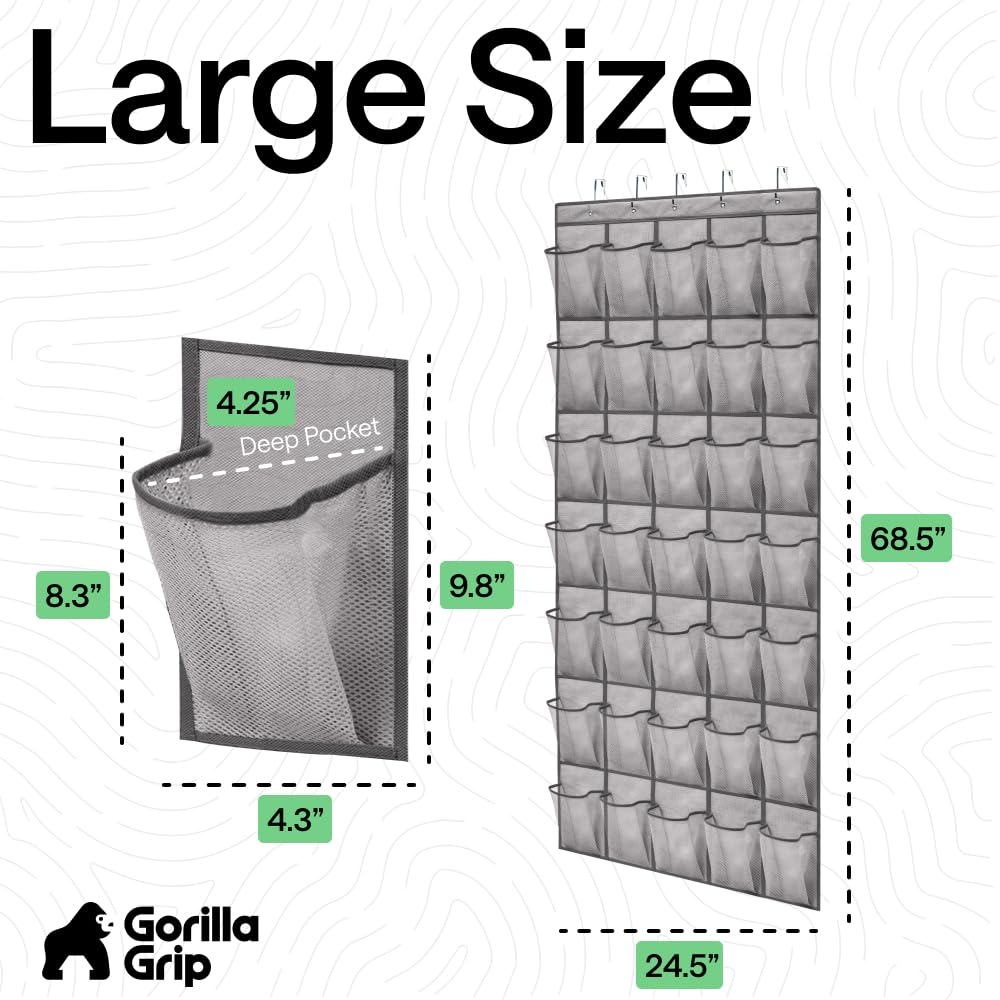 Gorilla Grip mesh allows quick visibility of contents at a glance.