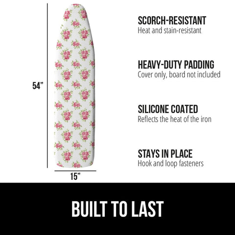 GORILLA GRIP silicone-coated surface reflects heat for faster ironing.