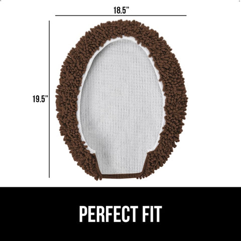 GORILLA GRIP complements bathroom decor with coordinating chenille rugs.
