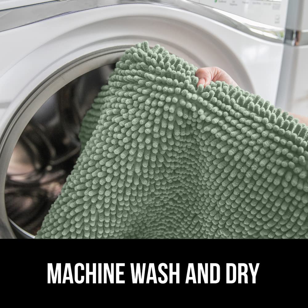 GORILLA GRIP lid cover sage green care tag and machine washable colorfast features