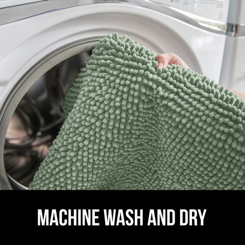 GORILLA GRIP lid cover sage green care tag and machine washable colorfast features