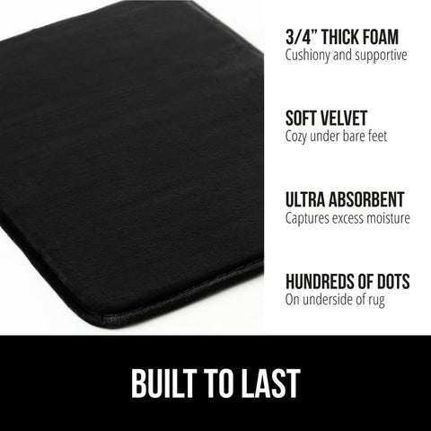 Gorilla Grip soft velvet top close-up highlights plush feel for spa-like luxury