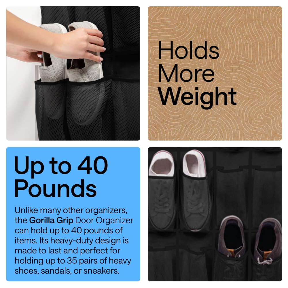 Gorilla Grip reinforced stitching highlights durable construction.