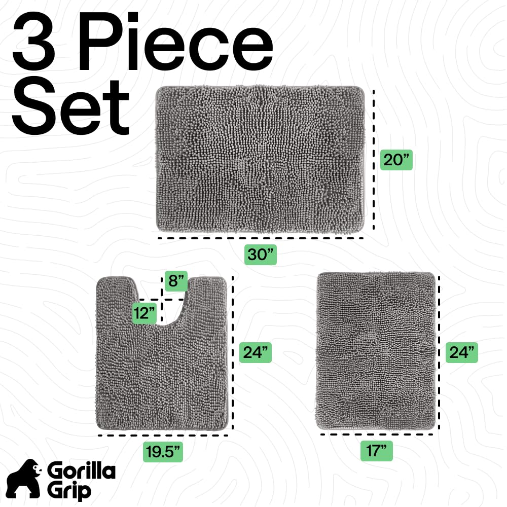 Gorilla Grip toilet base contour rug 19.5 by 24 inches