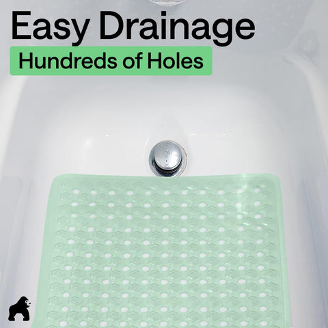 GORILLA GRIP tub-shower compatibility fits most smooth surfaces.